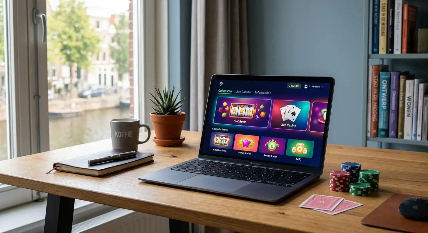 Beste online casino zonder Cruks Nederland 2026 overzicht op laptop